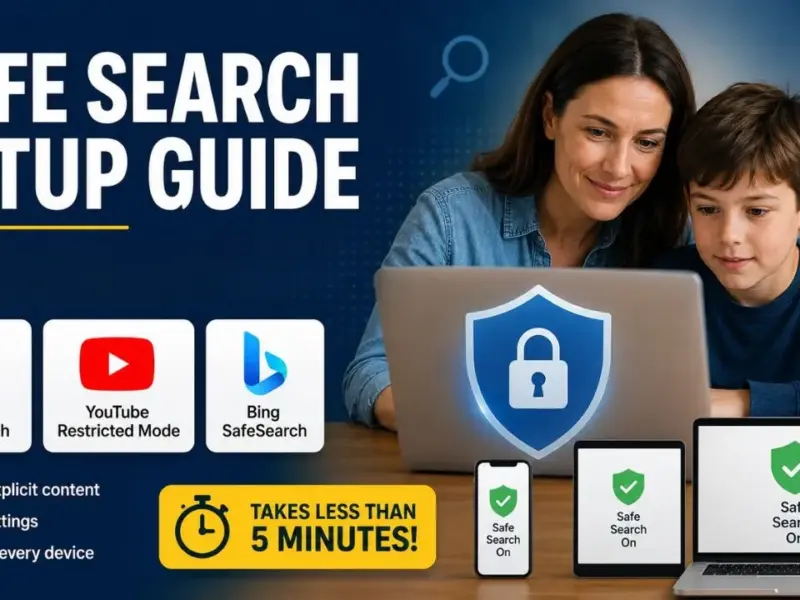 Safe Search: How to Turn It On for Google, YouTube and Bing
