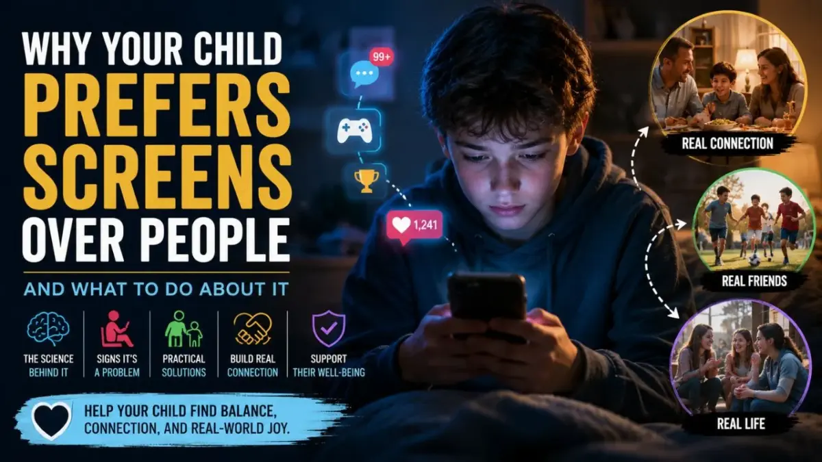 Why Your Child Prefers Screens Over People — And What To Do About It
